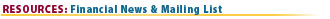 Resources: News and Mailing List